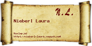 Nieberl Laura névjegykártya